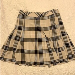 Plaid mini skirt